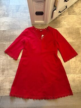 Chico's Red Long Sleeve Dress